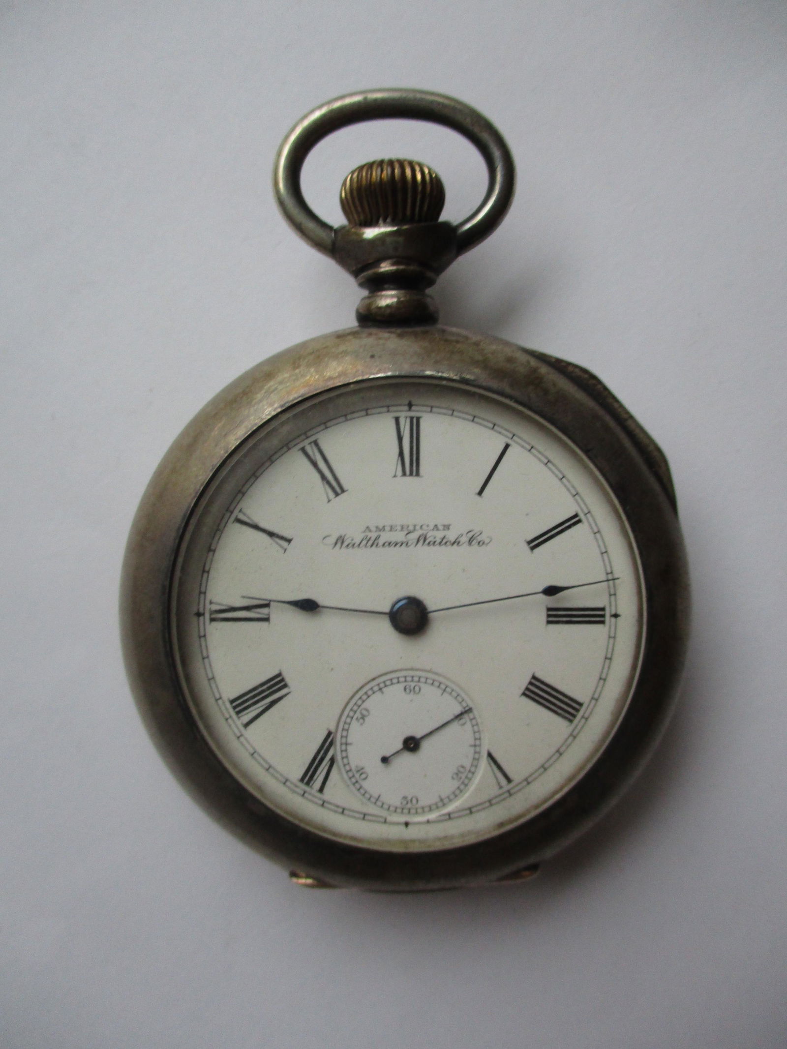 American Waltham Watch 18S Sterling Silver Case Pocket (1 of 5)