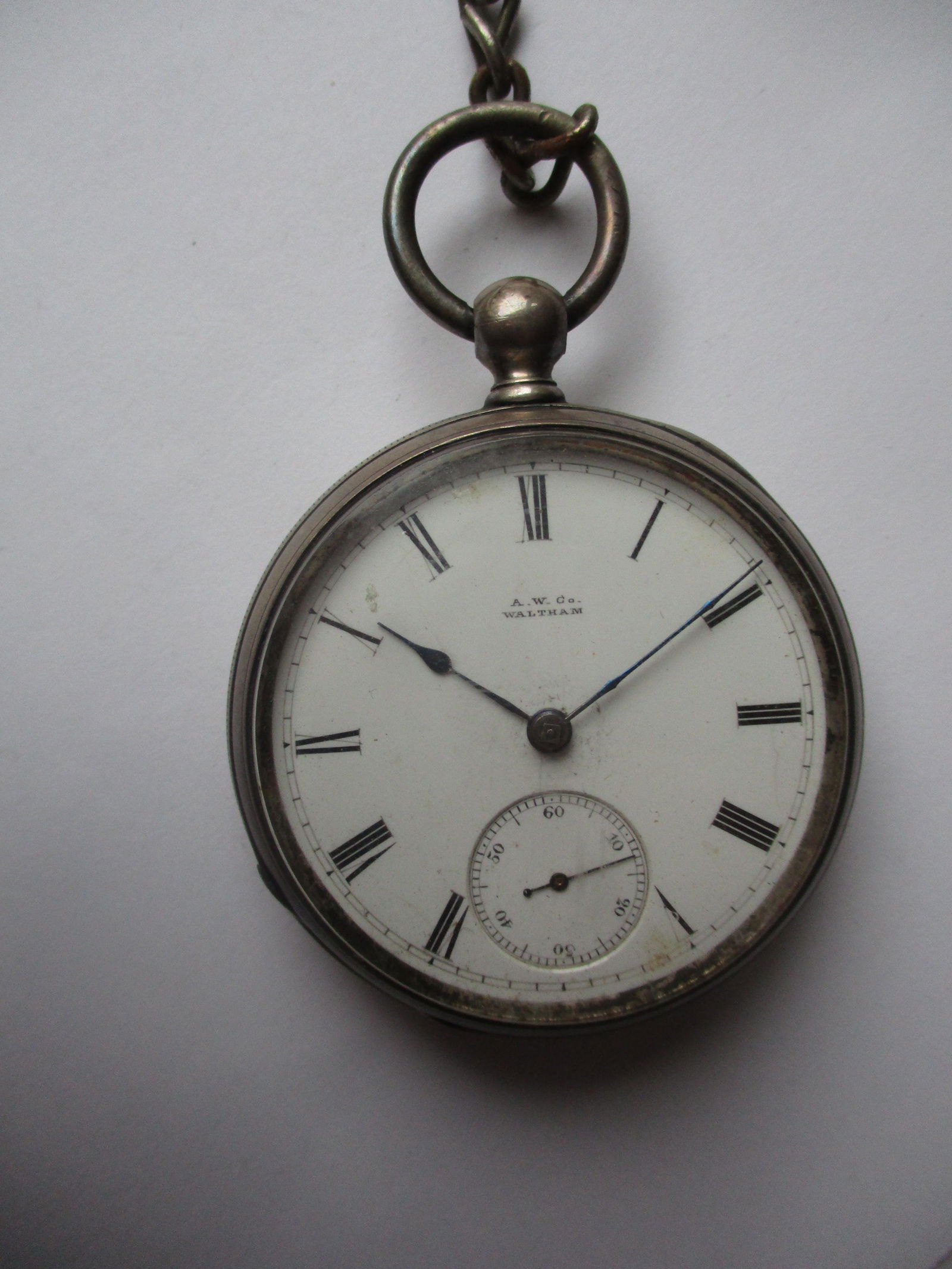Waltham 18S Bartlett Sterling Silver Case Pocket Watch (1 of 4)