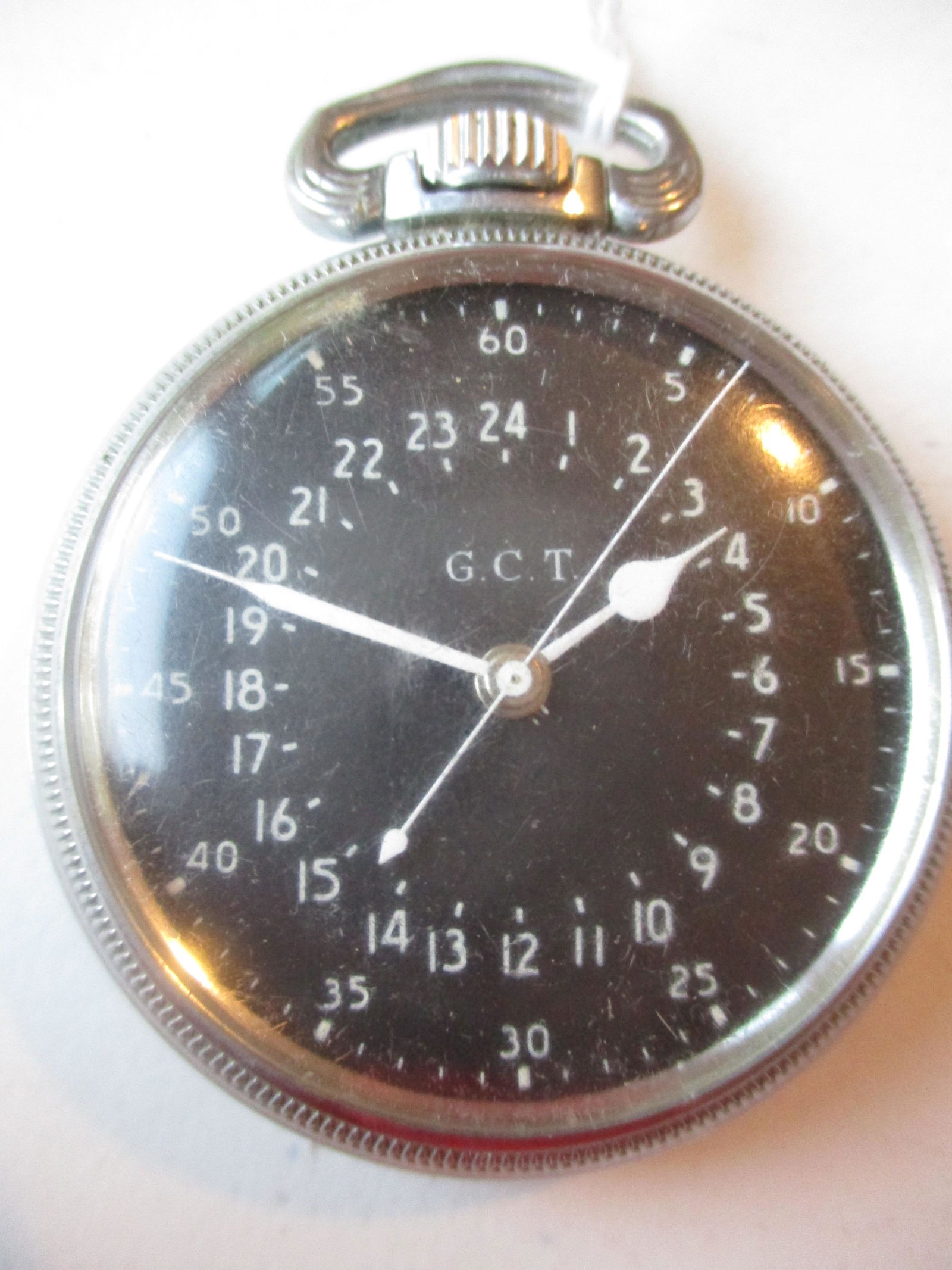 Hamilton GCT 18S 22 Jewel Military Hours Pocket Watch (1 of 5)