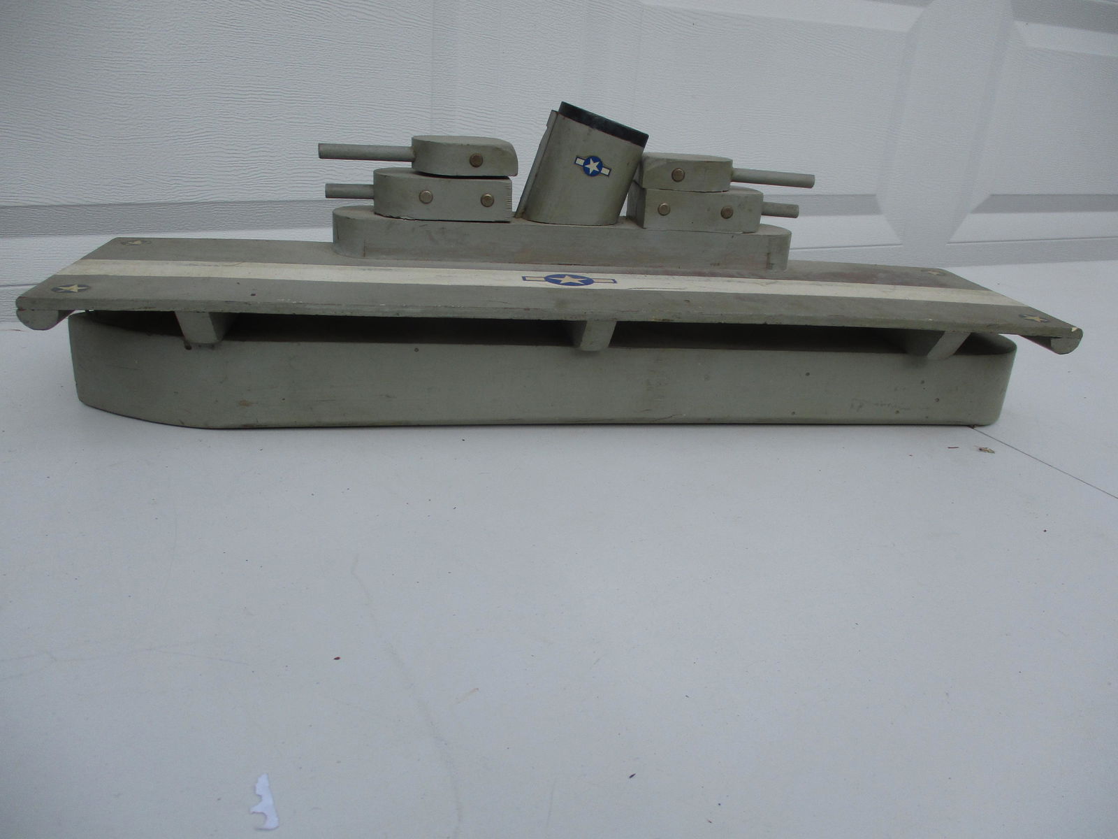 Fok Art Wooden Aircraft Carrier: 24" Long