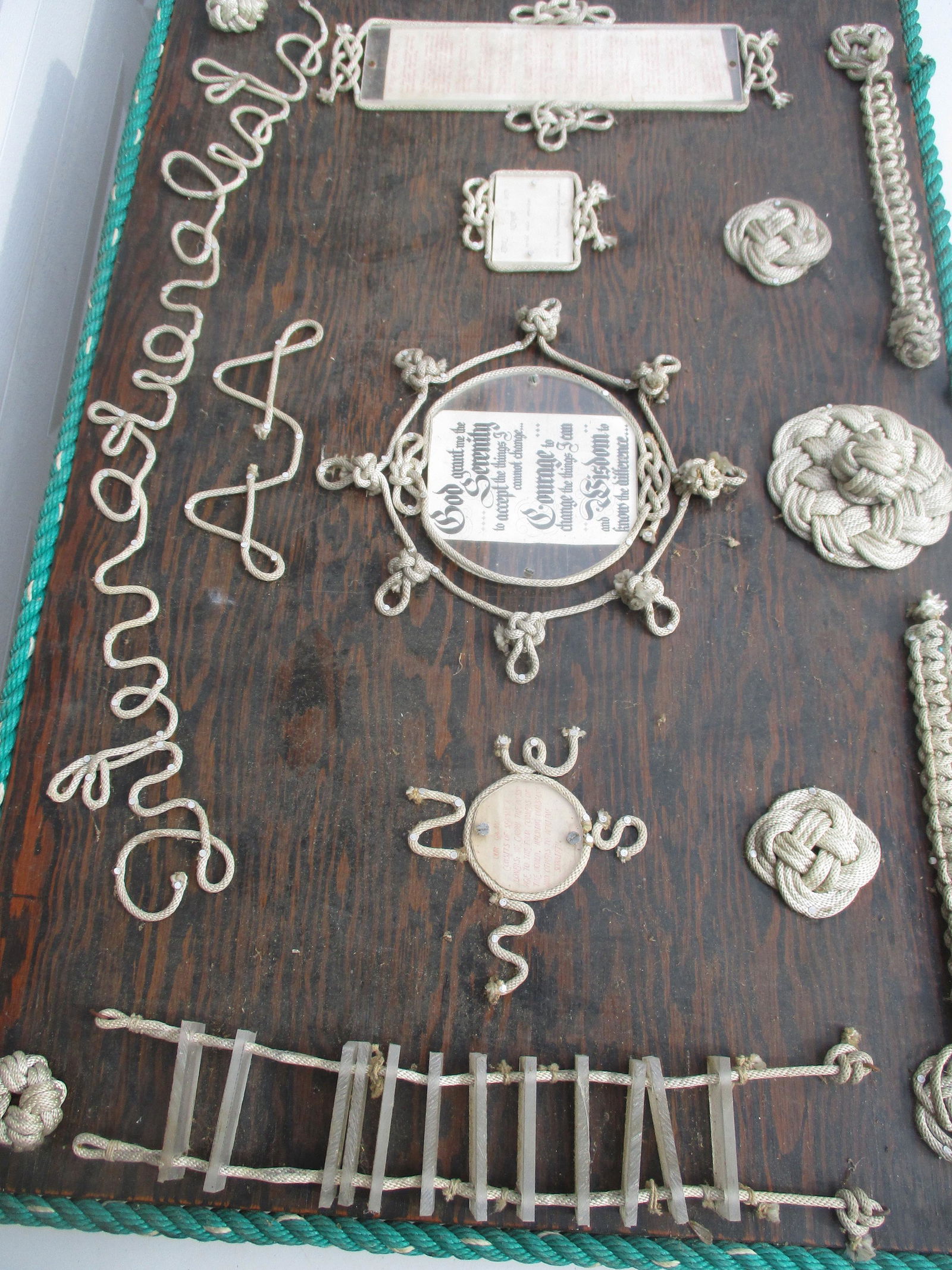 Alcoholics Anonymous Folk Art Display Rope Design on (1 of 11)