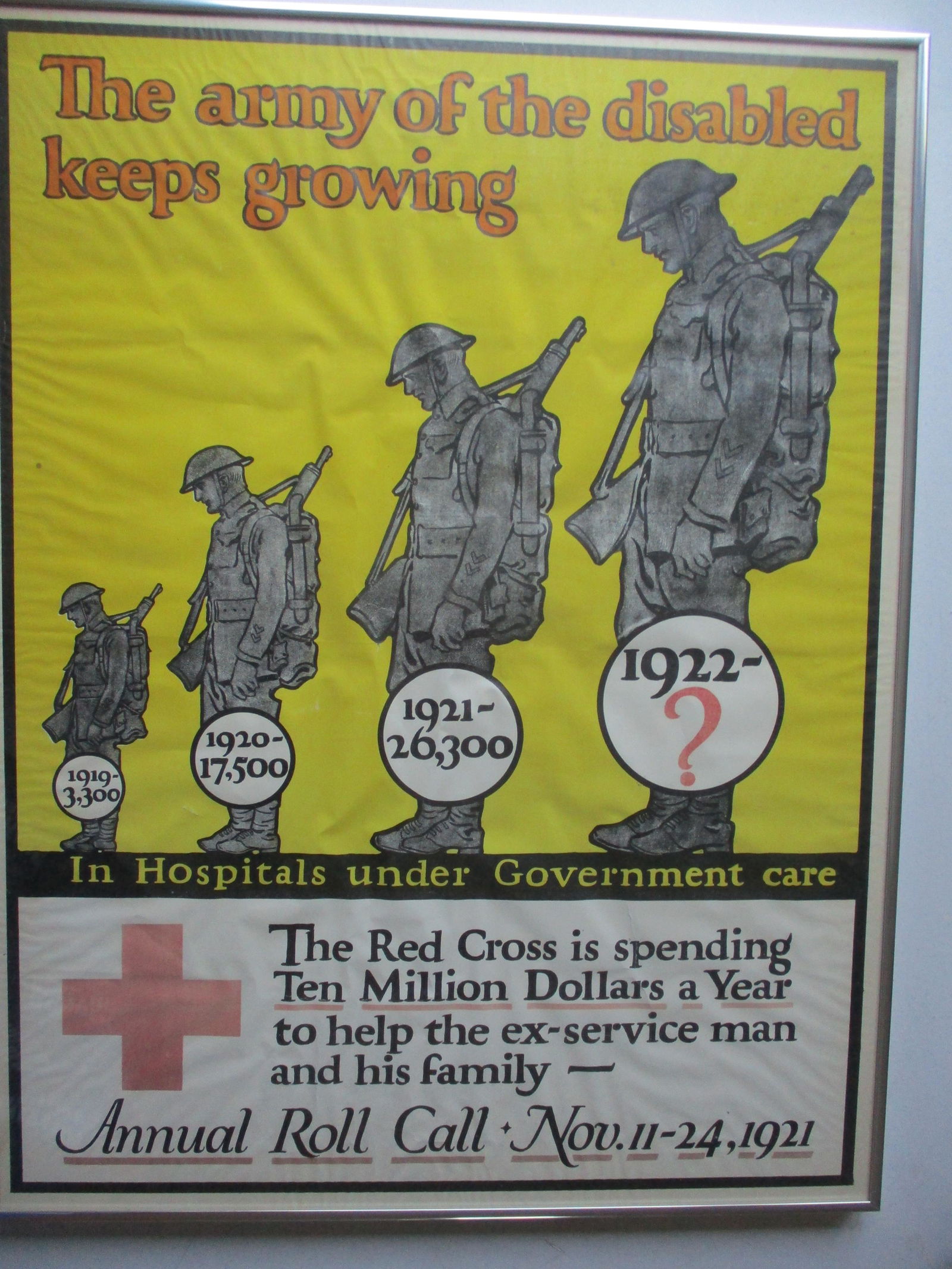 The Army of the Disabled Keeps Growing Red Cross Poster (1 of 5)