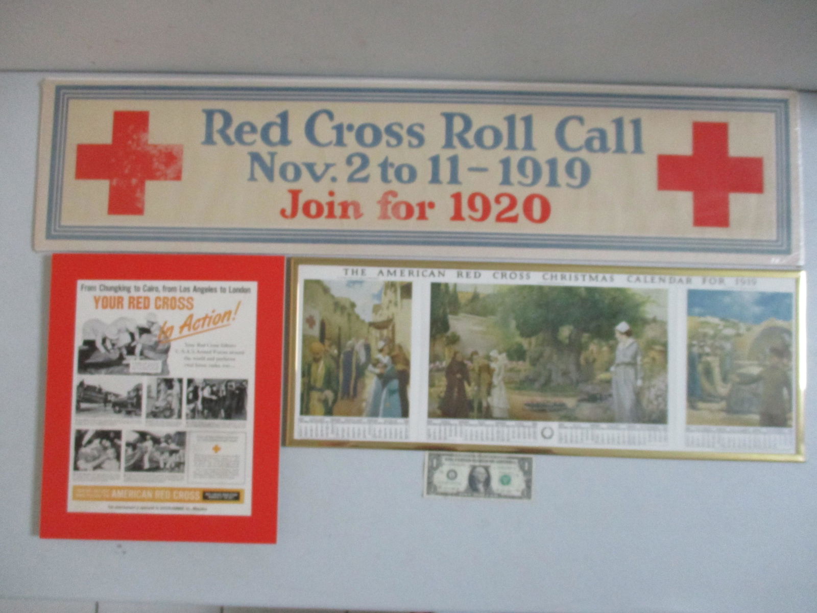1920 Roll Call Poster, 1919 Calendar & Your Red Cross (1 of 6)