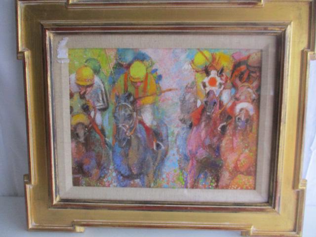 "Backward Glance" Pastel on Artist Board by Fay Moore -: 14" 16" Framed