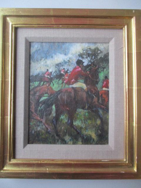 "Hillside Scramble" Pastel on Board by Fay Moore: 10" x 8" Framed