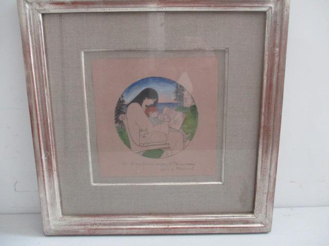 Will Barnett Signed Print: Inscribed "To-Fay / Roger - Happy 30th Anniversary Will & Elena" 8" x 8" Framed