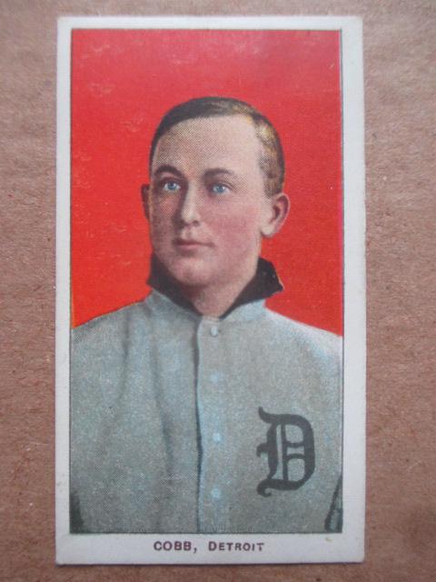 Ty Cobb T206 Sweet Caporal Baseball Tobacco Card: Some paper loss on "T" in Sweet - See Photos for closer views of card