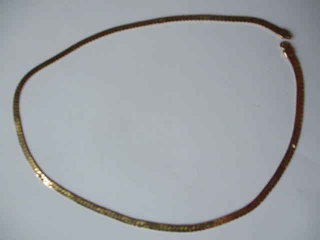 14K Serpentine Gold Necklace 18" (1 of 4)