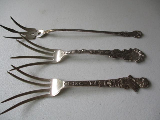 Sterling Gorham Lettuce & Other Serving Forks (1 of 10)