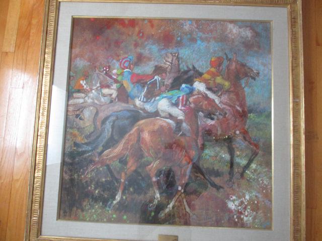 Fay Moore "A Wild Irish Race" Pastel on Panel (1 of 9)