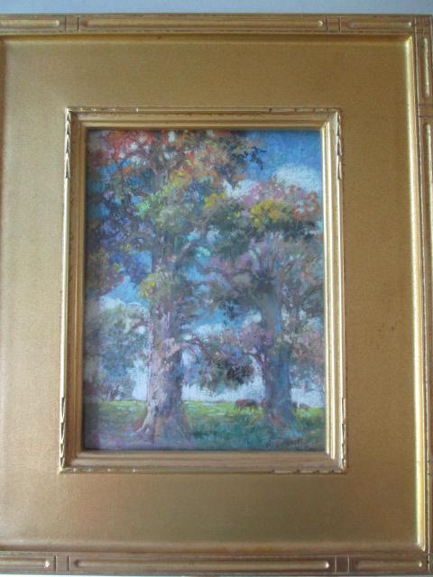 Fay Moore "Grazing Horses Behind Colorful Tree" (1 of 5)