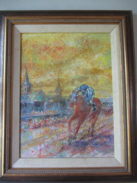 Fay Moore "Churchill Downs" Pastel on Canvas (1 of 5)