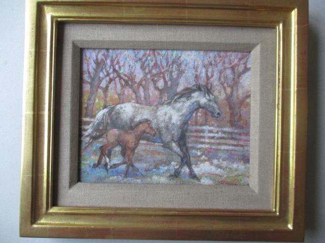Fay Moore "Snow Patches Gray Mare and Foal" (1 of 6)