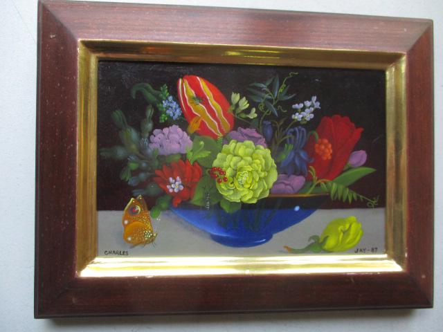 Charles Jay 1987 "Still Life with Butterfly" O/C (1 of 10)
