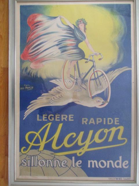 Alcyon French Bicycle Poster Signed Louis Mancin (1 of 6)