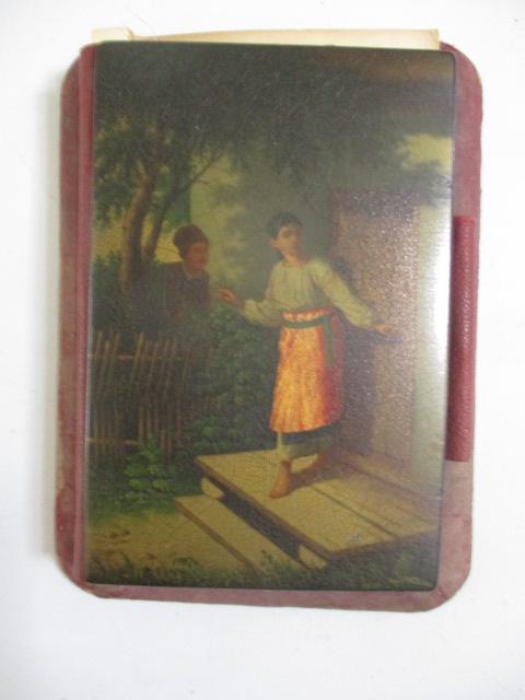 Russian Lacquer Fedoskino Lukutin 1870 Notepad (1 of 9)