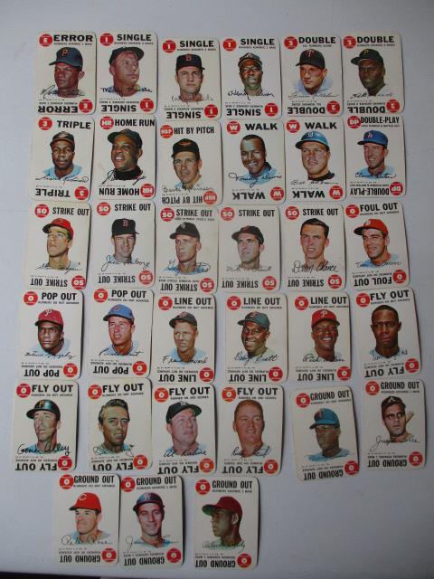 1968 Topps Baseball Game Cards - Complete Set of 33 (1 of 11)