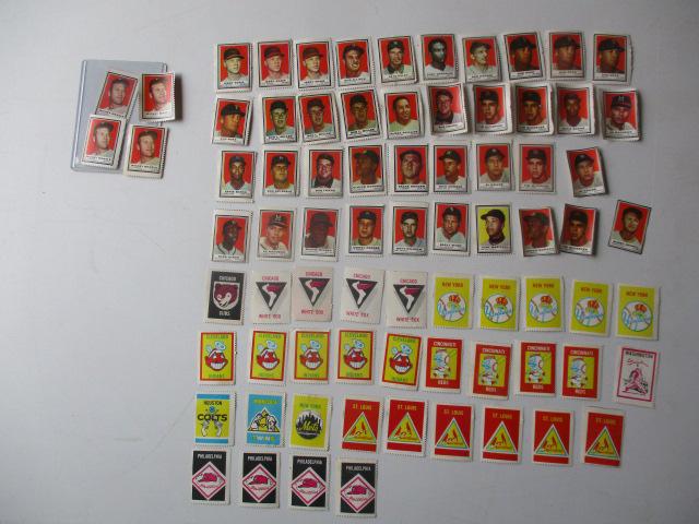 Topps 1962 Stamps - 74 Total - 4 Mickey Mantle (1 of 11)