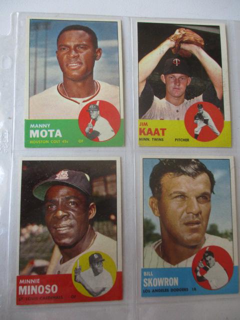 1963 Topps Baseball Cards - 255 Cards (1 of 15)
