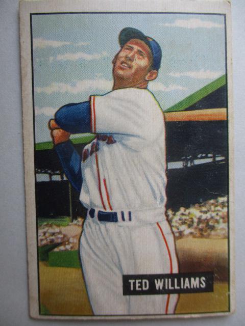 1951 Bowman Ted Williams Card (1 of 4)
