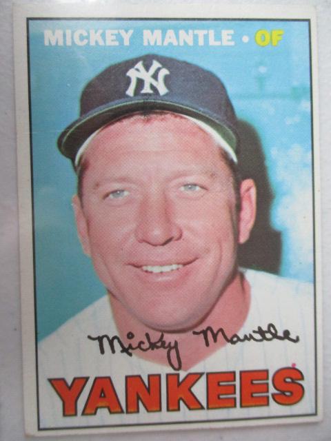 1967 Topps #150 Mickey Mantle Card (1 of 7)