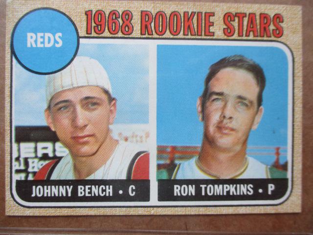 1968 Topps #24 Johnny Bench Rookie Card (1 of 6)