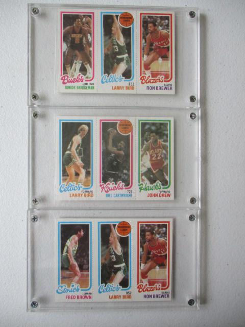 3 - 1980 Topps Rebounding Leader Cards - Larry Bird (1 of 9)