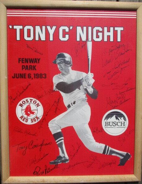 "Tony C" Night Signed Piece - Red Sox Autographs (1 of 10)