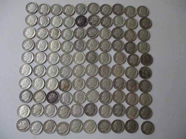 100 Silver Roosevelt Dimes (1 of 3)