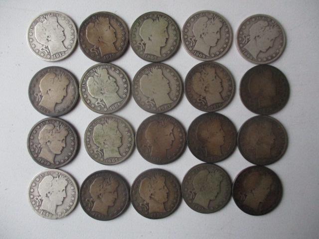 20 Barber Half Dollars (1 of 14)