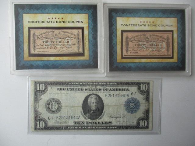 1914 Washington DC $10 Note + (1 of 9)