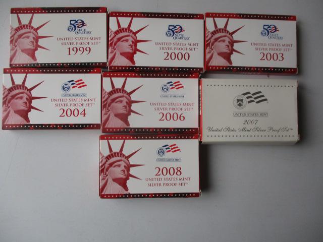 U.S. Silver Proof Sets - 8 Total (1 of 17)
