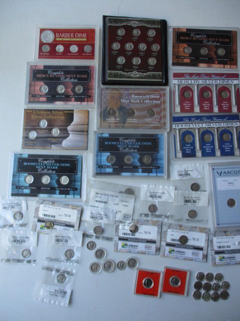 Barber, Mercury, Roosevelt Dimes & Sets (1 of 11)
