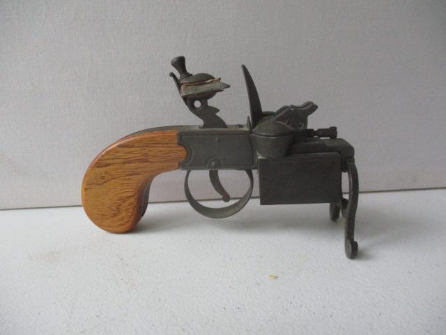Dunhill Pistol Shaped Cigarette Lighter 6": Untested- See Photos for Condition