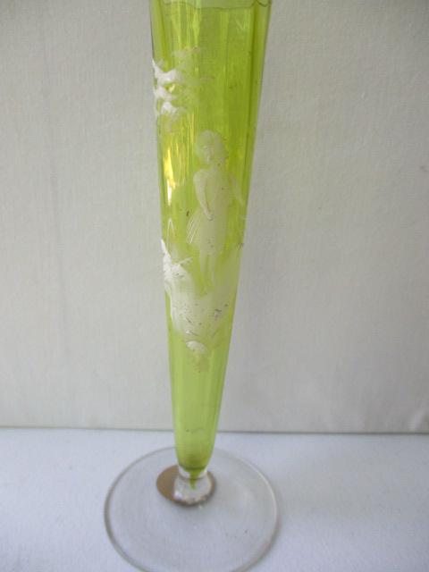 Mary Gregory 7 3/4" Vase: See Photos for Condition