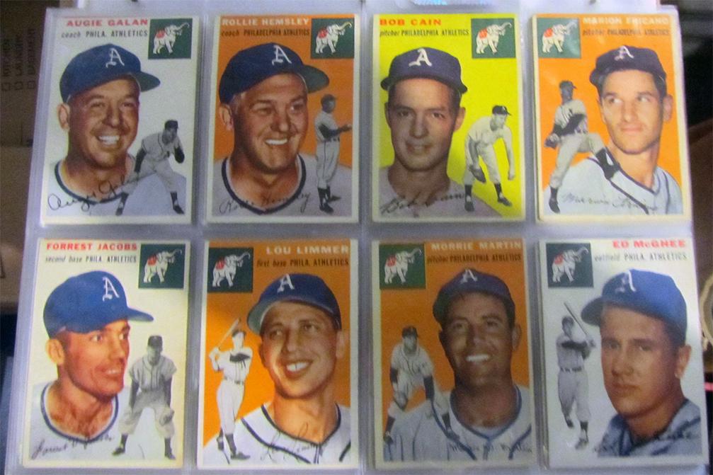 1954 Topps Baseball Complete Set sorted by teams (1 of 15)