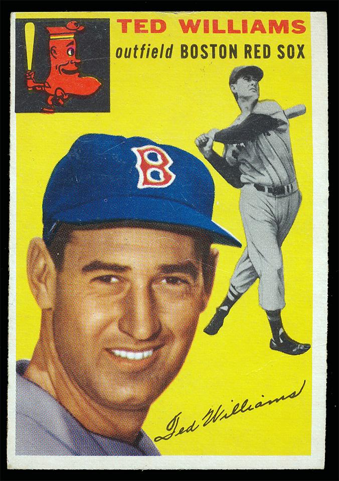 1954 Topps Baseball #250 Ted Williams Vg (1 of 2)