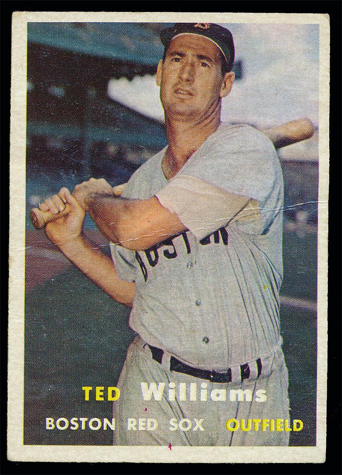 1957 Topps Baseball #1 Ted Williams Vg (1 of 2)