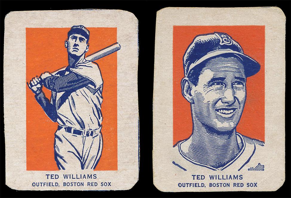 1952 Wheaties Baseball (2) Ted Williams Cards (1 of 2)