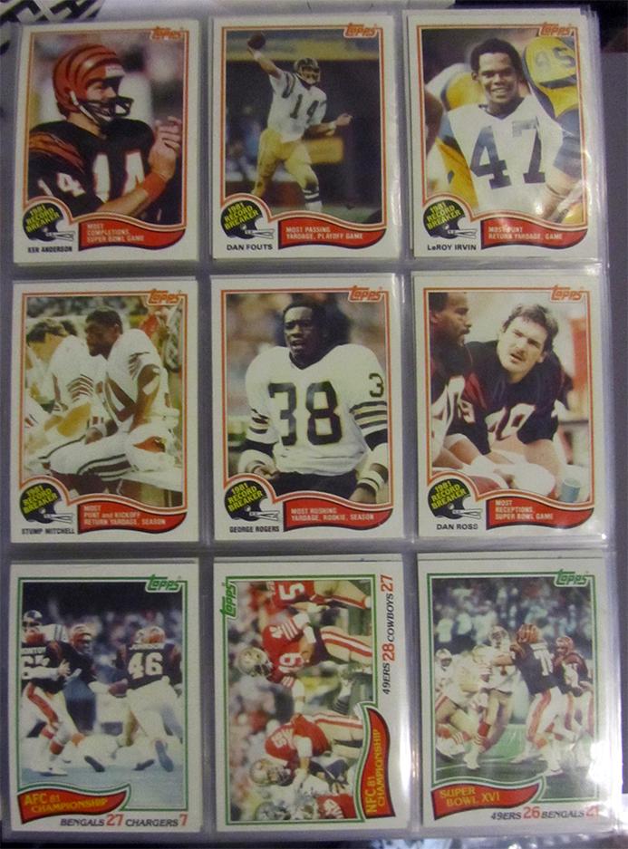 1982, 1985, 1987 Topps Football Complete Sets (1 of 9)