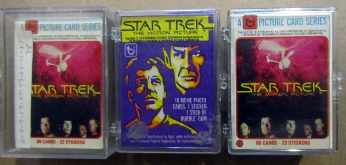 (3) 1979 Topps Star Trek Motion Picture Sets (1 of 1)