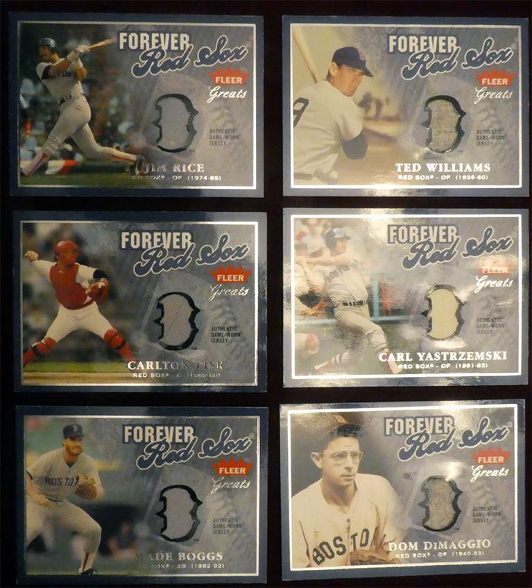 2004 Fleer Greats Red Sox Team Set of 6 #ed/149 (1 of 2)
