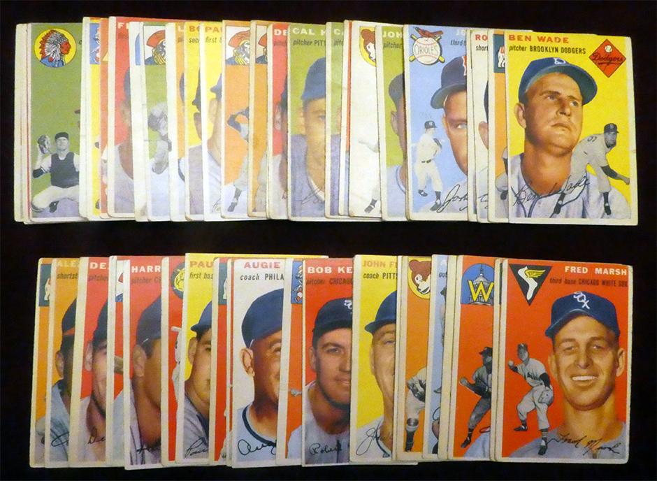 1954 Topps Baseball (53) Assorted Cards (1 of 1)