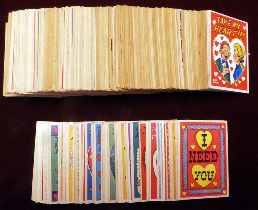 1960 Topps Funny Valentines Large Lot (1 of 1)