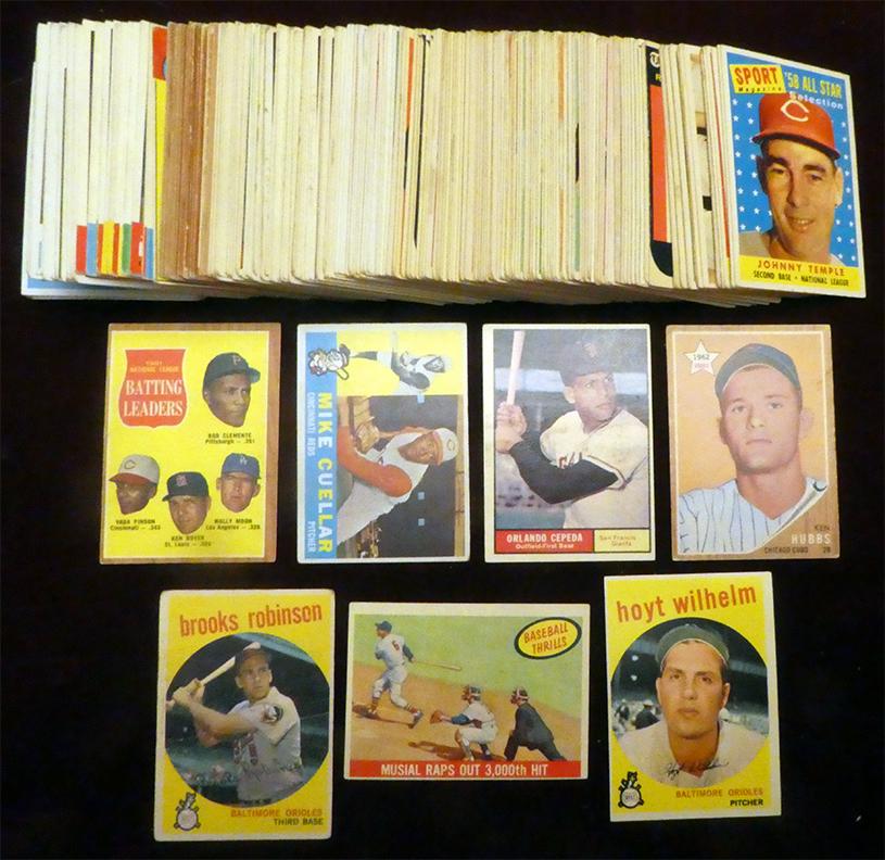 1959-1964 Topps Baseball Lot of 225+ Cards (1 of 1)