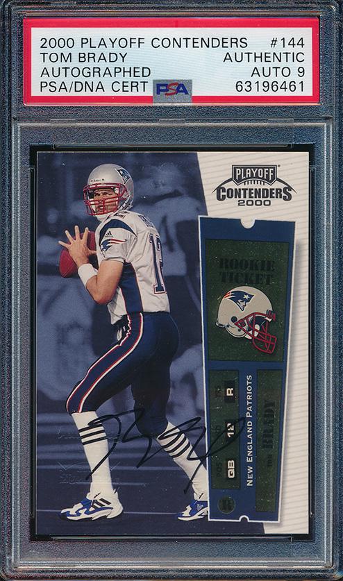2000 Playoff Contenders #144 Tom Brady Rookie PSA (1 of 2)