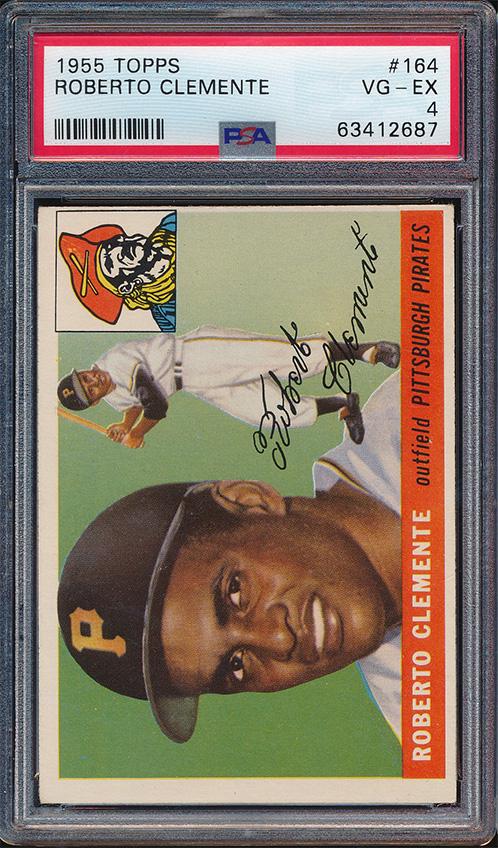1955 Topps Baseball #164 Roberto Clemente PSA 4 (1 of 2)