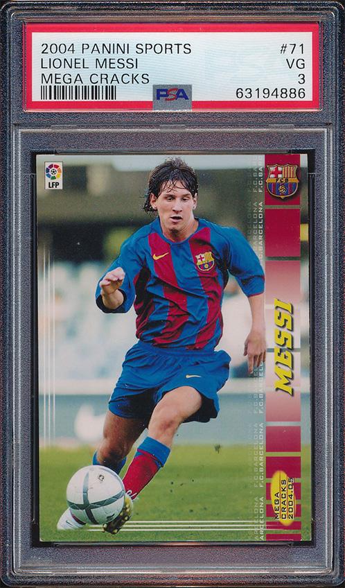 2004 Panini Mega Cracks #71 Lionel Messi PSA 3 (1 of 2)