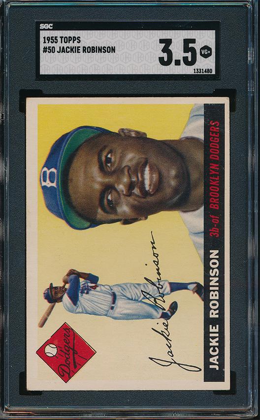 1955 Topps Baseball #50 Jackie Robinson SGC 3.5 (1 of 2)