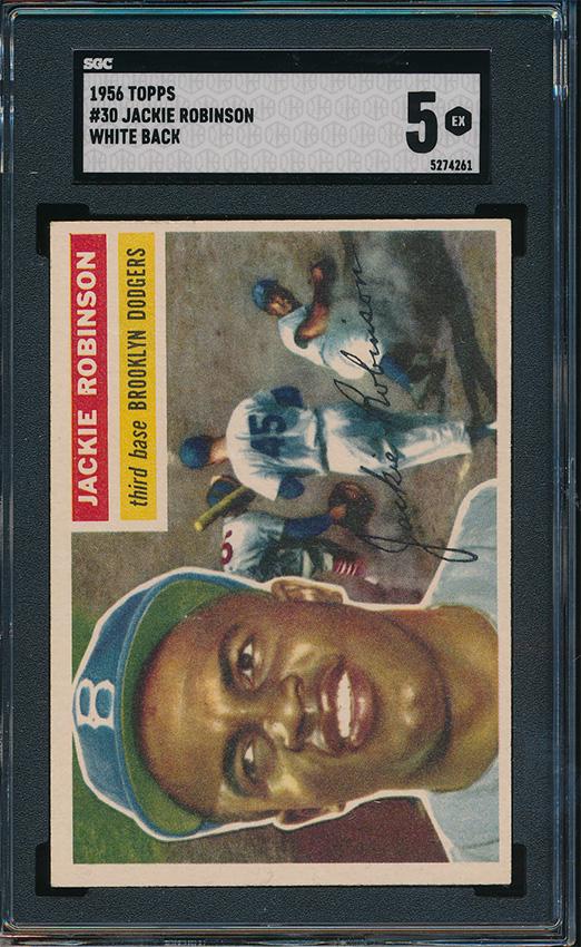 1956 Topps Baseball #30 Jackie Robinson SGC 5 (1 of 2)